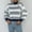 168#Blue, variant on Ftwytp Turtle Neck Jumpers for Womens Turtleneck Stripe Print Sweaters Cable Knit Long Sleeve Tops Tunic Chunky Jumper Ribbed Knit Winter Fall Pullover