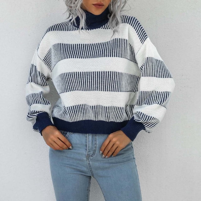 EGNMCR Turtleneck Sweater for Men,Sweaters for Men Ladies And Winter Solid Color Turtleneck Pullover Design Sweater Long Sleeve Top Turtleneck Sweater Women Sweater