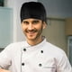 thumbnail image 3 of Gorro de cocinero de moda Gorro de cocina Catering Gorro de calavera Gorro de cinta Turbante (Negro), 3 of 6