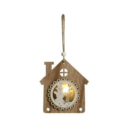 

Christmas Ornament Wooden Cutout Pendant Creative Christmas Wall Hanging