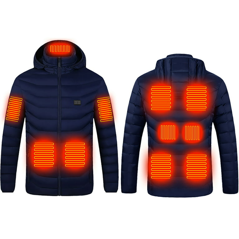 Heated Jacket for Men Winter Hooded Lightweight Soft Shell Jacket 8 Heating  Zones USB Electric Heated Jacket for Riding Hunting Fishing Skiing  Hiking,Black,4XL : : Everything Else