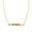 Gold - December, variant on Small Birthstone Necklace 4 Sided Engraved Brass Bar Pendant Necklace