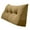 Golden Brown, variant on PEACHWELL Triangular Reading Bed Rest Pillow Large Bolster Cushion Headboard Backrest Wedge Pillow with Removable Cover and Two Large Side Pockets Green 47 Inches
