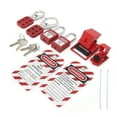 thumbnail image 2 of Lockout Tagout Kit Electrical Lockout Tagout Kit Lockout Tagout Kit Multifunctional With Hasp Warning Tag  Red  Portable, 2 of 8