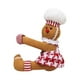 thumbnail image 3 of Escultura de peluche con forma de hombrecito de jengibre para el árbol de Navidad Femenino, 3 of 9