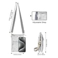 thumbnail image 2 of KXF Leaf Pattern Canvas Cell Phone Purse Wallet Lightweight Small Crossbody Purse Bags for Women, 2 of 7