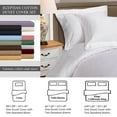 thumbnail image 6 of Superior 530 Thread Count Duvet Cover Set, King/California King, White (3 Pieces}, 6 of 6