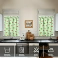 thumbnail image 4 of Kitchen Curtains 36 Inch Short - 3 Panel Set Watermelon Print, Rod Pocket Window Curtains 100% Polyester, Tropical Fruit Valance for Farmhouse, Cafe, Living Room, Bedroom, Easy Wash, 4 of 6