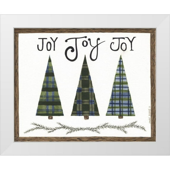 Shamp, Cindy 24x20 White Modern Wood Framed Museum Art Print Titled - Joy Joy Joy