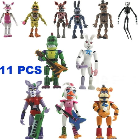 Five Nights At Freddy's FNAF 6'' Action Figures 11 Pcs toy birthday Xmas Gift for Kids/A+C