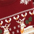 thumbnail image 6 of Atogsazn Children's Christmas Sweaters Kids Crewneck Long Sleeve Pullover Sweater Winter Warm Clothing Tops Fashion B-Red 5-6 Years, 6 of 6