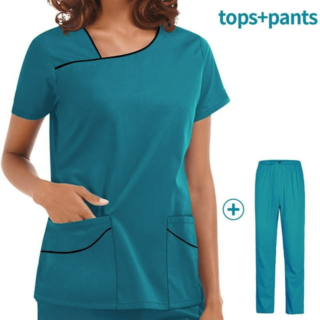 Operating Room Short Sleeve Wash Clothes Female Skin Management Work Clothes Nurse Operator Isolation Clothes Work Clothes