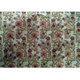 thumbnail image 4 of oneOone Cotton Silk Fabric Leaves & Floral Block Printed Fabric 1 Yard 42 Inch Wide, 4 of 4