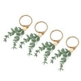 thumbnail image 3 of Napkin Buckle,4Pcs Napkin Rings Simple Handicraft Flower Napkin Rings Napkin Holder Rings Striking Appearance, 3 of 14