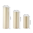 thumbnail image 3 of 3 PCs Wedding Paper Cardboard Flower Stand White Flower Stand Party Decoration Dessert Table Cylinder Display Rack, 3 of 13