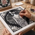 thumbnail image 3 of DIY Pearl Diamond Painting Art Kit 12 x 12 Inch, 5D Rhinestone Craft Set with Stretched Canvas for Home Wall Decor, 3 of 8
