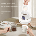 thumbnail image 4 of 2X Compact Magnetic Stirrer, Mini Automatic Beverage Mixer, USB-C Rechargeable, Suitable for Glass & Ceramic Cups,2 x Magnetic Stirrer 2 x charging cable 2 x magnetic rod, 4 of 6