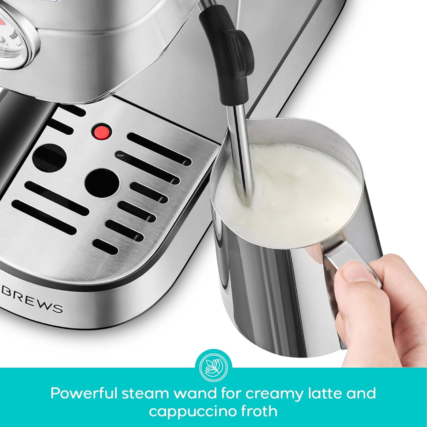 Casabrews 20 Bar Automatic Cappuccino Espresso Machine with Milk