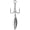 Black, variant on VMC 9626BDPS#3/0PP Bladed O'Shaughnessy Treble Short, 4X