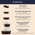 Ceramic Bakeware Set with Lids, Chip and Crack Resistant Stoneware