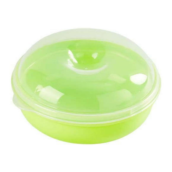 Storage Container Round Bread Fresh-Keeping Box Airtight with Lid for Kitchen Countertop Microwave and Refrigerator Safe Bagel Holder Container,5.31x4.92x2.56in