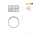 thumbnail image 4 of ANGARA Natural 0.2 Ct. Diamond Non Eternity Anniversary Ring in 14K White Gold for Women (Ring Size: 12), 4 of 9