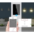 thumbnail image 2 of Apagador Inteligente Wifi Touch Negro 2 Botones MOES Apagador Wifi Touch 2 Vías Negro, 2 of 2