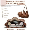 thumbnail image 5 of Arcticwind 3PCS Hobo Crossbody Bags Set for Women,Purses,Shoulder Handbags,3 in 1 Convertible Backpack for Ladies Shoulder Bags Satchel Bags,PU Leather,with Wallet Adjustable Straps for Ladies Tote, 5 of 7