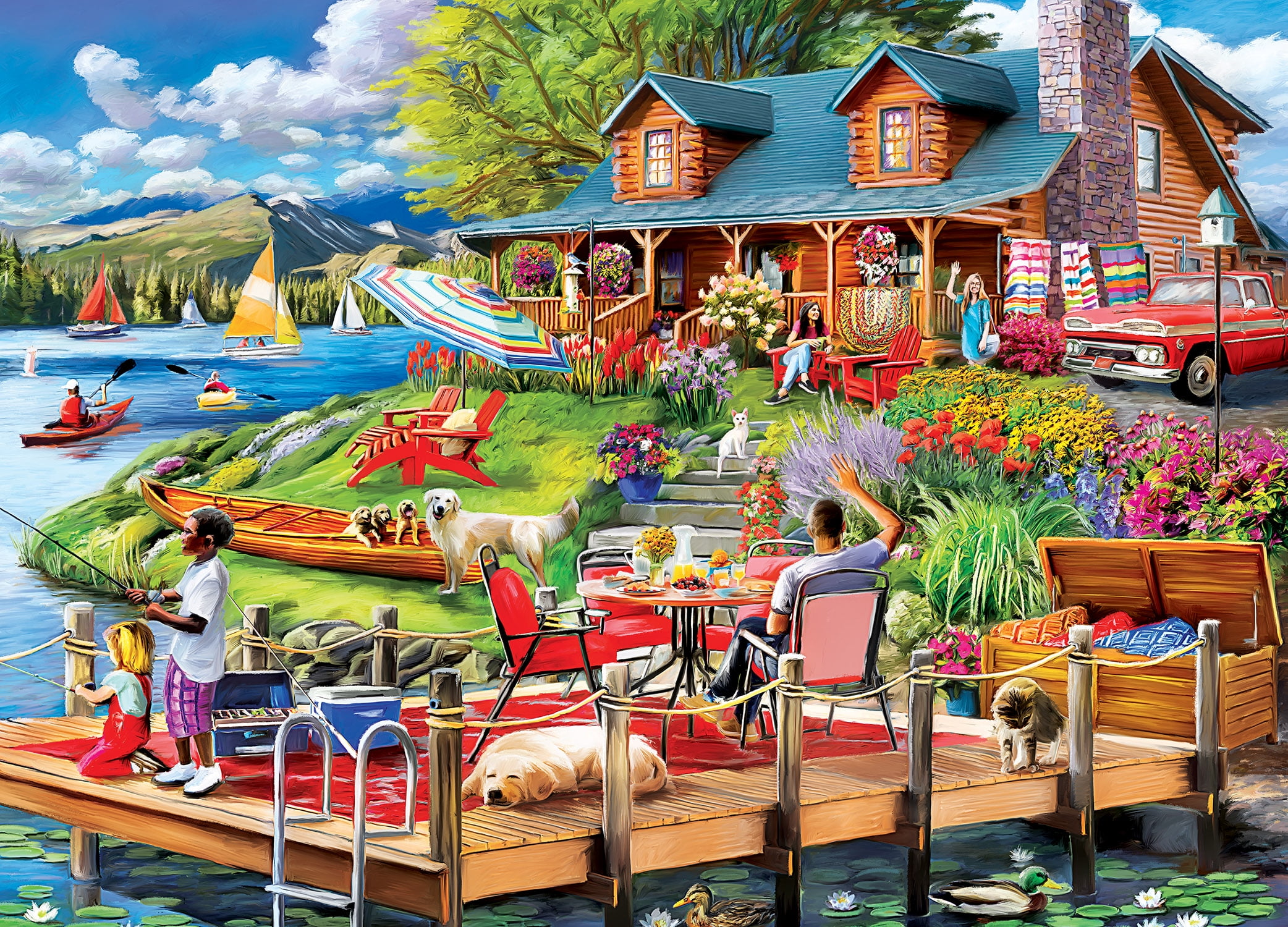 Lazy Days - The Secluded Cabin 1000 Piece Puzzle