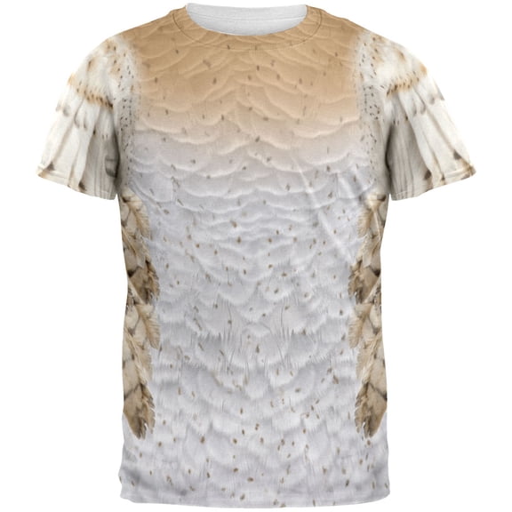 Halloween Barn Owl All Over Mens Costume T Shirt