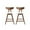 Light Beige/ Walnut, variant on Noble House Marten Indoor Fabric Upholstered Wood Counter Stools, Set of 2, Light Beige