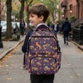 thumbnail image 3 of Yspwyqan Construction Truck Kids Boys Backpack, 600D Polyester Purple Dots Multi-Pocket Bookbag, Adjustable Straps for Elementary Middle, Back to School Supplies, 3 of 7