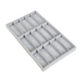 thumbnail image 4 of Stgfyxgs Glasses Display Tray Eyewear Storage Box Portable Men Women Sunglasses Organizer Box Jewelry Organizer for Showcase Apartment Gray 15 Grid Flannel, 4 of 9
