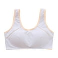 thumbnail image 4 of Gvdentm Girl Bras 10-12 Years Old Sports Bra with Breathable Pads Teens Cotton Training Bras(Light Gray,9-10 Years), 4 of 6