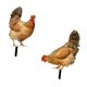 thumbnail image 5 of Estatuilla de acrílico para jardín Zulema forma de pollo decoración de jardín, 5 of 8