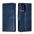 thumbnail image 2 of Allytech Galaxy S20 Ultra Case 6.9", Premium PU Leather 9 Cards Slots Book Style Magnetic Clasp Pocket Purse Folio Flip Kickstand Shockproof Cover for Samsung Galaxy S20 Ultra,Blue, 2 of 10