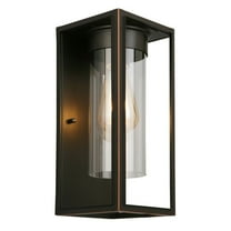 203029A-Eglo Lighting-Walker Hill - One Light Outdoor Wall Lantern-Oil Rubbed Bronze Finish
