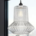 thumbnail image 2 of 616-1P-BK-G212 Innovations Lighting Springwater - 1 Light Cord Hung Mini Pendant In Industrial Style-15.75 Inches Tall and 12 Inches Wide-Matte Black, 2 of 2