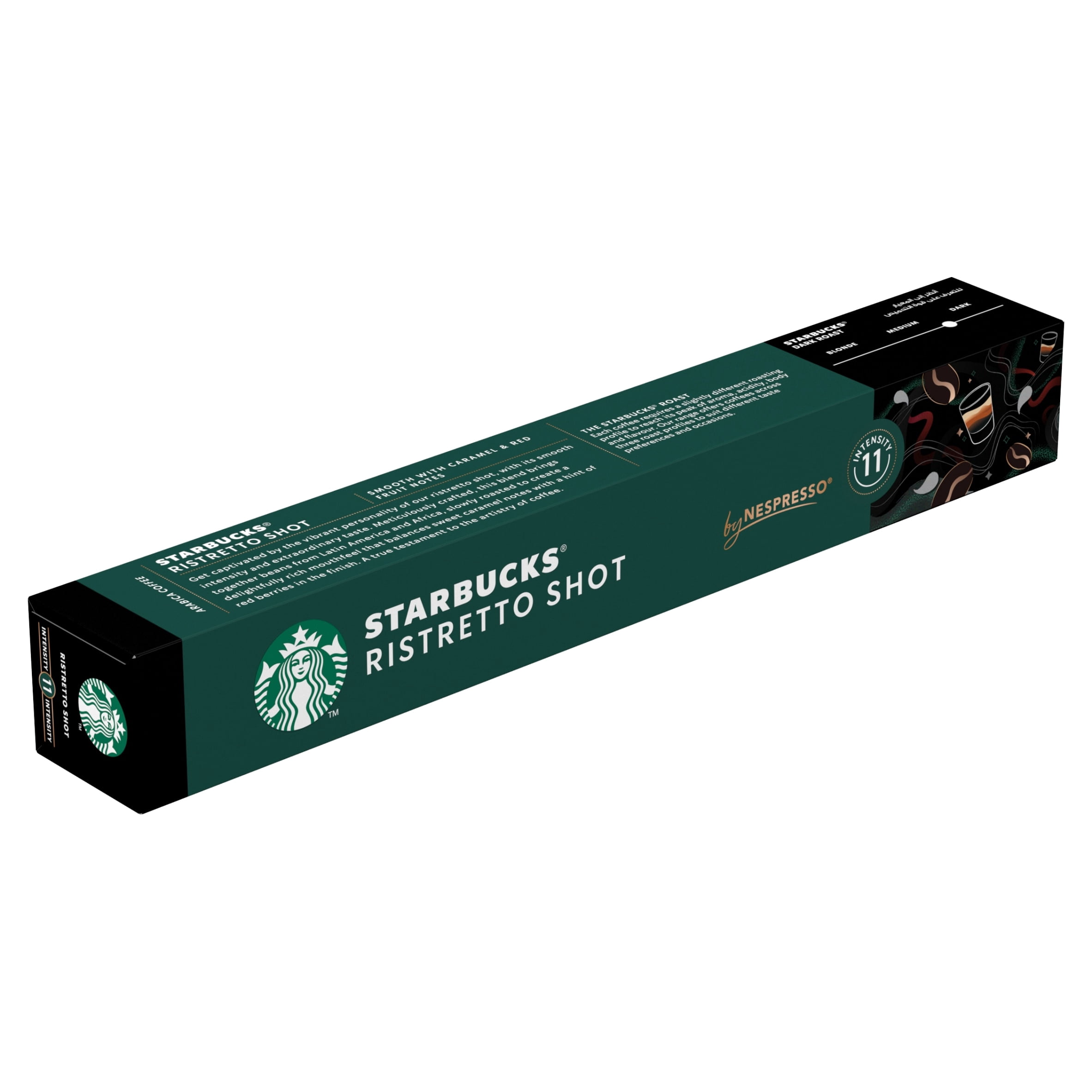 Starbucks by Nespresso Ristretto Shot 10 Coffee Capsules 57g, Imported from Britain