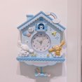 thumbnail image 3 of Reloj de pared oscilante Kawaii Sanrio Cinnamoroll My Melody Hello Kitty, colgante de decoración de habitación, lindo reloj de dibujos animados, regalo de cumpleaños, 3 of 4