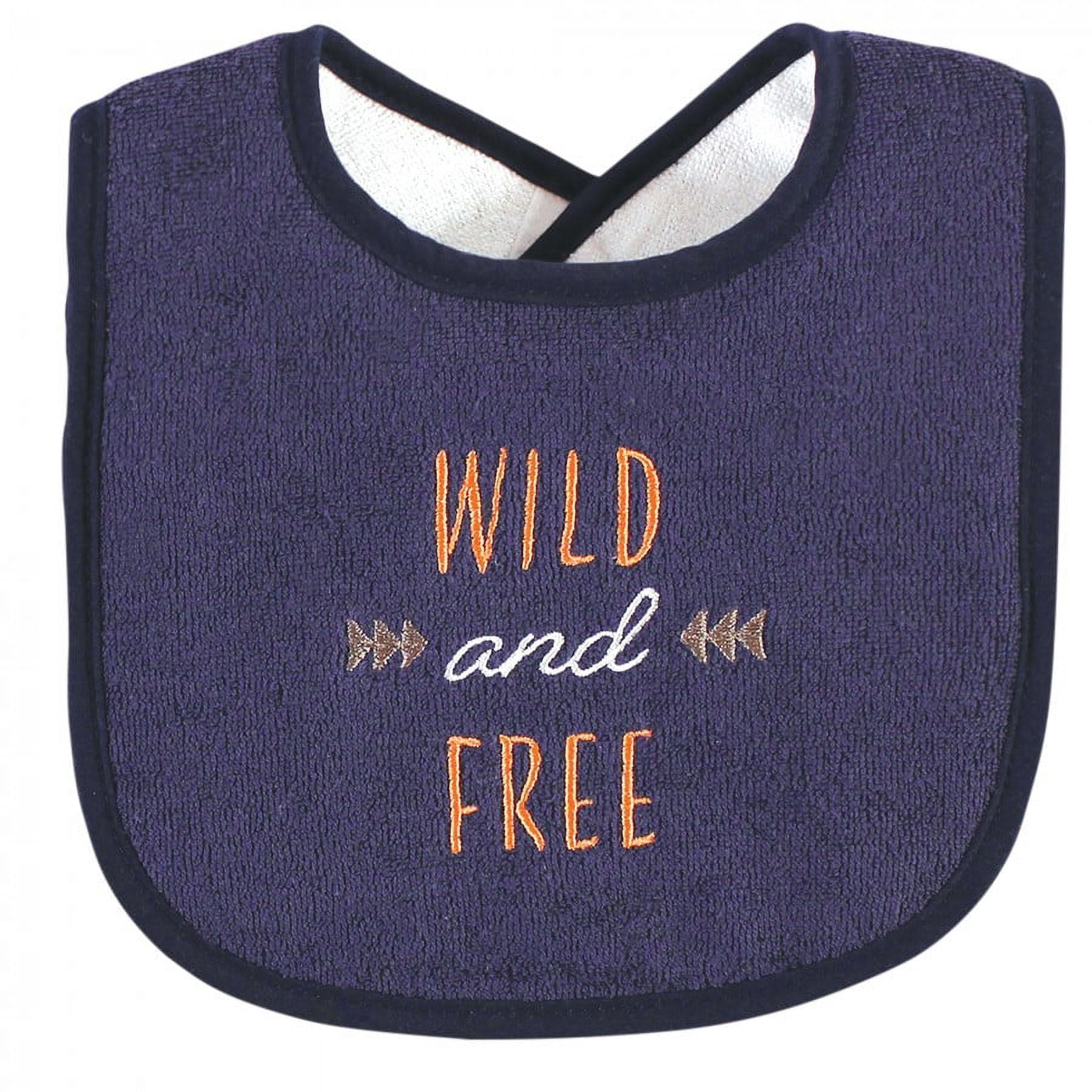Hudson Baby Infant Boy Cotton Terry Drooler Bibs with Fiber Filling, Boy Woodland, One Size