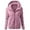 Light Pink, variant on European Style Full Zip Hooded Jacket for Women Warm Winter Casual Outfits with Pockets