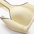 thumbnail image 4 of SCSAlgin Women No Underwire Front Button Snap Closure Underwear Adjustable Wireless Push Up Full Coverage Bras, 4 of 5