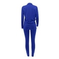 thumbnail image 5 of Meichang Blazer Set for Women Open Front Lapel Collar Outwear Slimming Pants Business Outfits Solid Color 2 PCS Blazer Set, 5 of 5