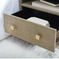 thumbnail image 2 of SAFAVIEH Meilana Glam 1 Shelf 1 Drawer Nightstand, Light Taupe/Brass, 2 of 12