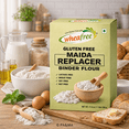 thumbnail image 2 of Wheafree Sans Gluten Maida Remplaçant / Farine Polyvalente (17.6oz/500g) / Végétalien / Sans Lactose / Halal / non-OGM / Sans Blé / Sans Soya / Sans Noix, 2 of 6