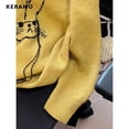 thumbnail image 4 of Suéter holgado de manga larga con cuello redondo y estampado Harajuku vintage para mujer, moda de invierno de 2023, 4 of 6