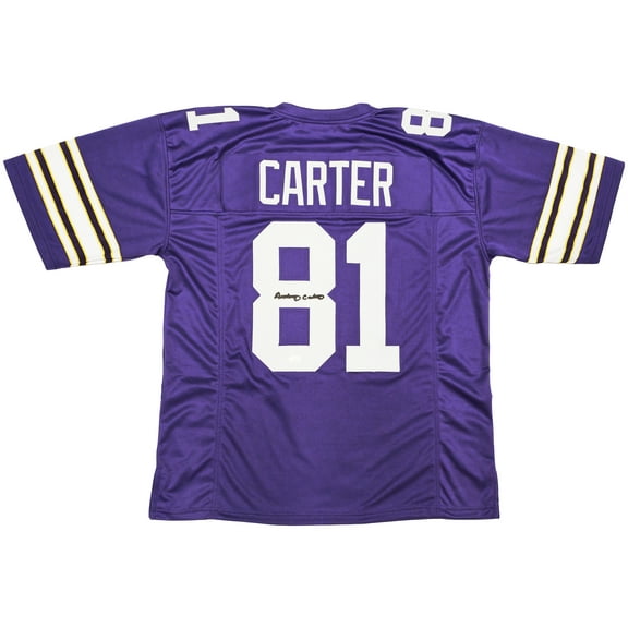 Minnesota Vikings Anthony Carter Autographed Purple Jersey JSA 234502