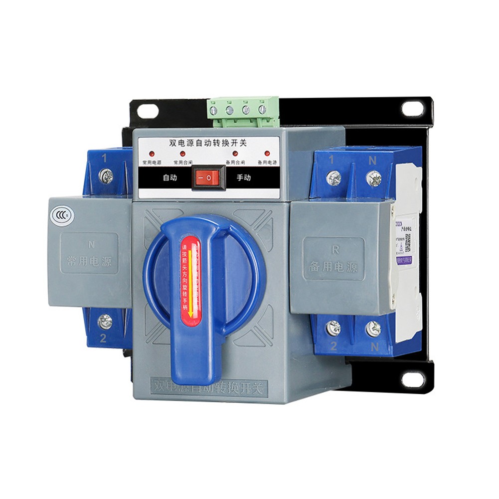 63A 2P Ats Dual Power Automatic Transfer Switch Generator Changeover Switch
