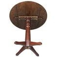 thumbnail image 3 of International Concepts 42" Round Dual Drop Leaf Pedestal Table in Rich Mocha - Rich Mocha 42.3"h, 3 of 3